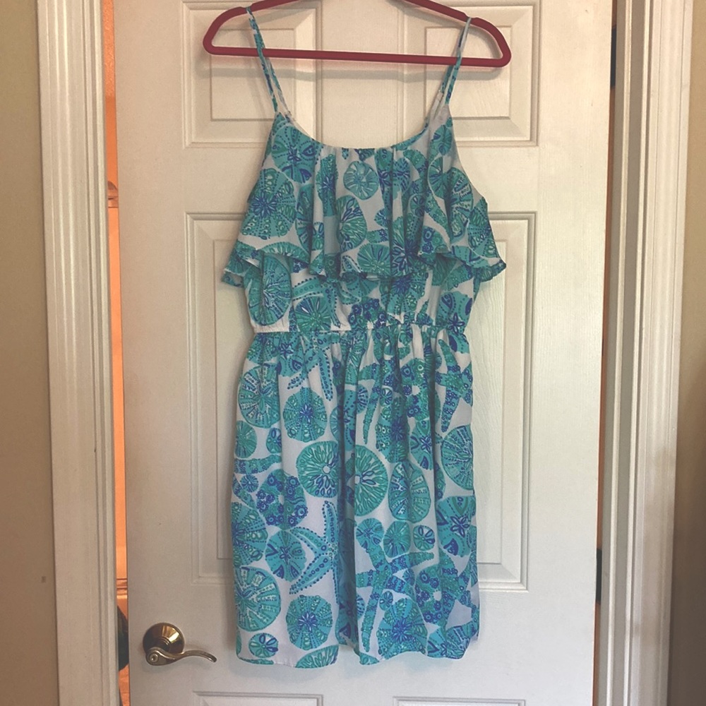 Lilly Pulitzer for Target Sz L Coastal Frill Dress
